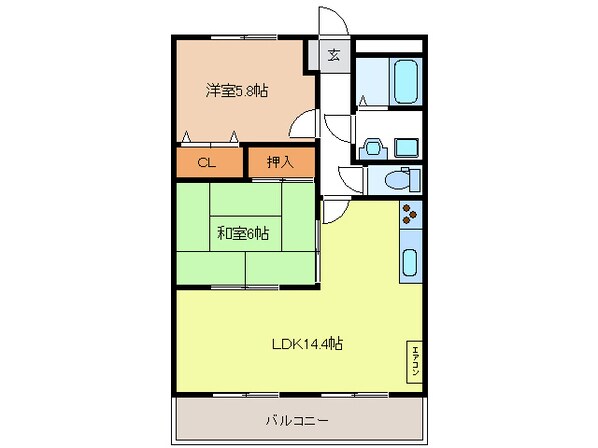 サウスバレー２１の物件間取画像